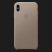 Оригінальний чохол Apple Leather Case для iPhone Xs (Taupe)